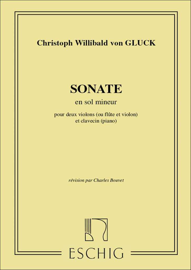 Sonate En Sol Mineur, Pour Deux Violons  Et Violon) Et Clavecin (Piano)